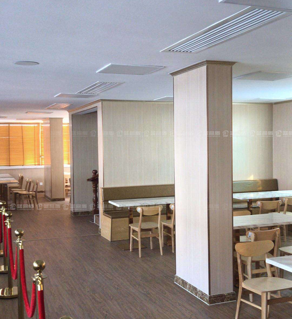梅州市人民医院职工食堂改造-墙面材料-抗菌树脂板